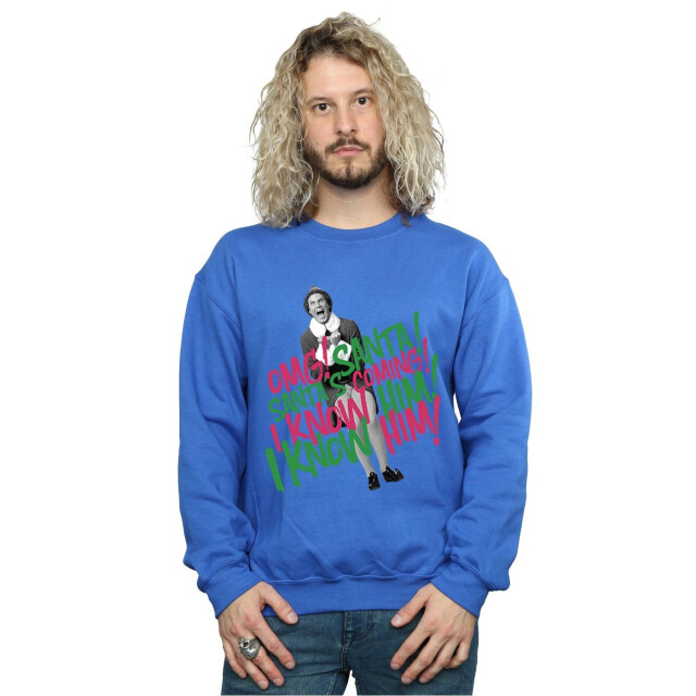 Li-cense Elf heren sweatshirt santa´s coming UTBI22150_royalblue large