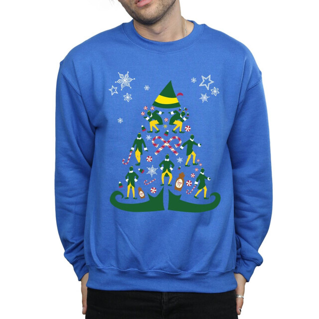 Li-cense Elf heren kerstboom sweatshirt UTBI21945_royalblue large
