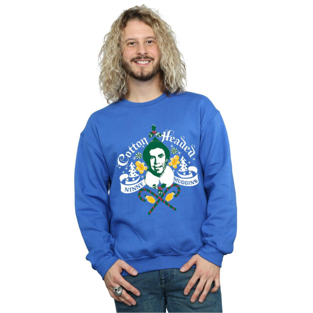 Li-cense Elf heren headed ninny muggins sweatshirt UTBI22274_royalblue large