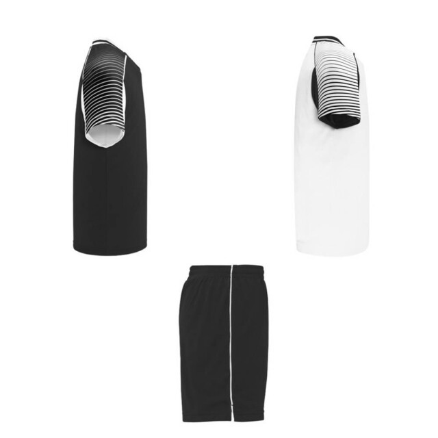 Roly Unisex volwassen juve sports sportset UTPF4439_whitesolidblack large