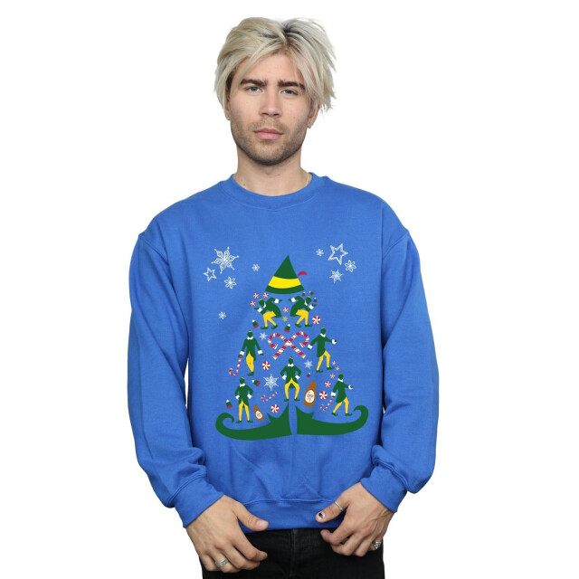 Li-cense Elf heren kerstboom sweatshirt UTBI21945_royalblue large