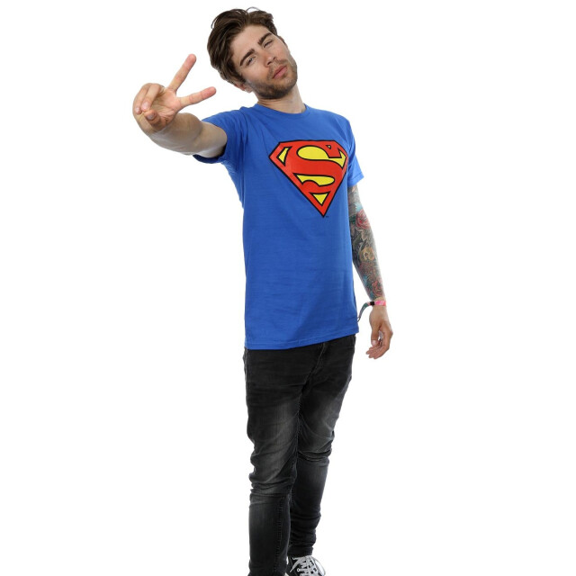 Li-cense Dc comics heren superman logo t-shirt UTBI21273_royalblue large