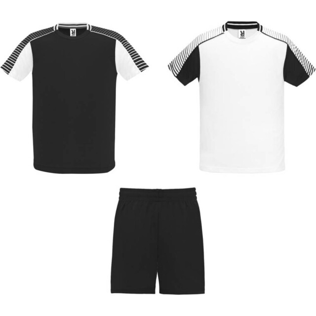 Roly Unisex volwassen juve sports sportset UTPF4439_whitesolidblack large