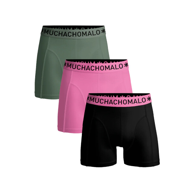 Muchachomalo Jongens 3-pack boxershorts U-SOLID1010-1152J large