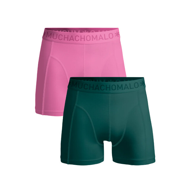 Muchachomalo Jongens 2-pack boxershorts U-SOLID1010-1155J large