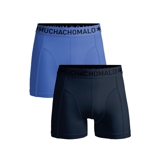 Muchachomalo Jongens 2-pack boxershorts U-SOLID1010-1157J large