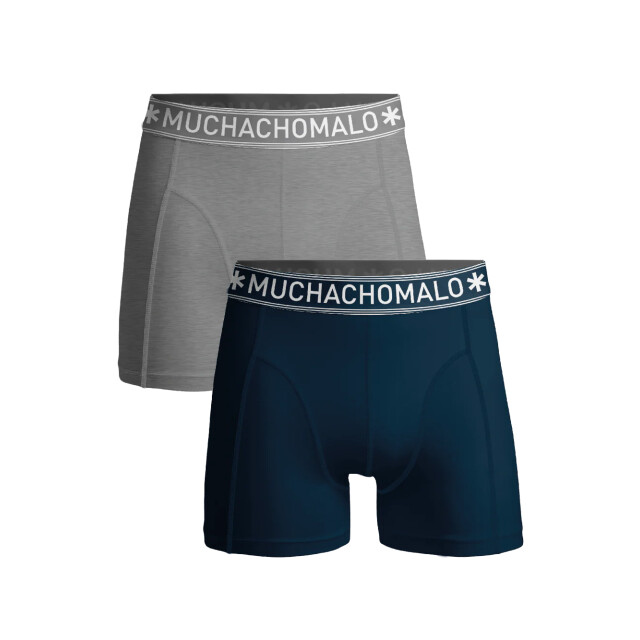 Muchachomalo Jongens 2-pack boxershorts U-SOLID1010-1159J large