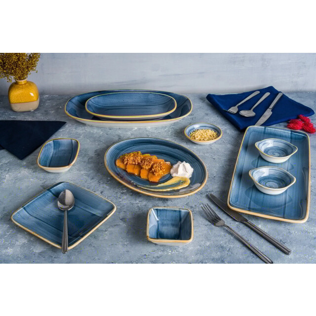 Bonna Serveerschaal aura dusk porselein 16 cm (350cc) set van 2 3069037 large