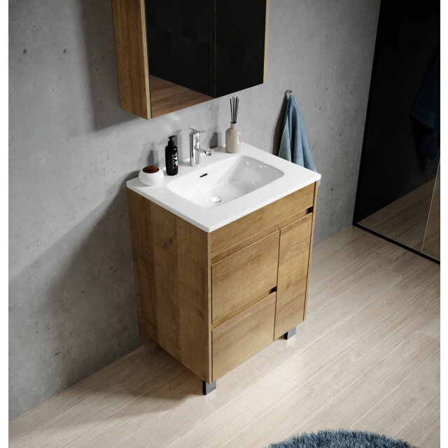 Badplaats Badkamermeubel set salzburg 60 cm - staand badmeubel met 3181334 large