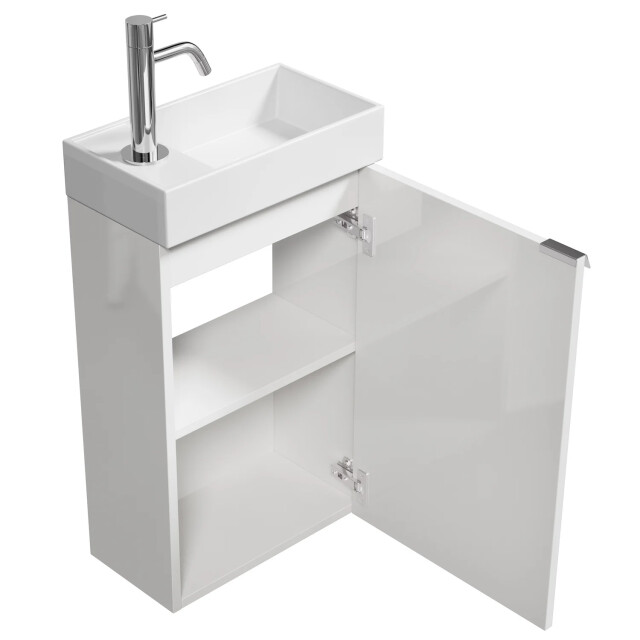 Badplaats Toiletmeubel apollo 40 x 22 cm hoogglans fonteinmeubel met 3249901 large