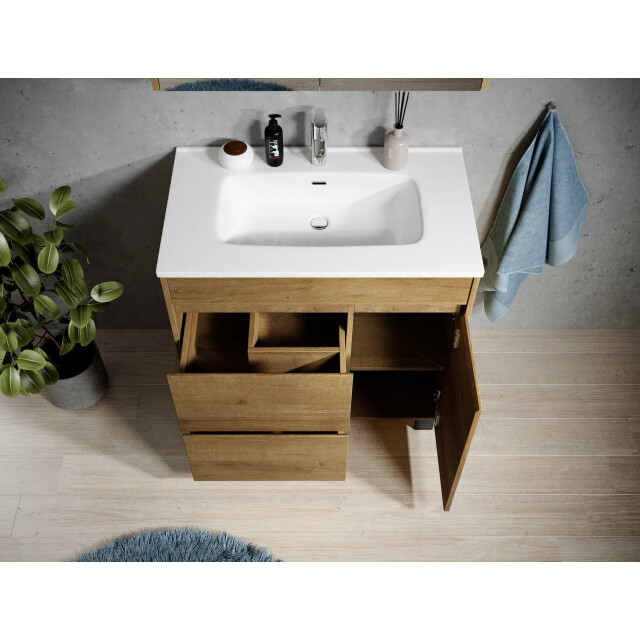Badplaats Badkamermeubel set salzburg 80 cm - staand badmeubel met 3181333 large