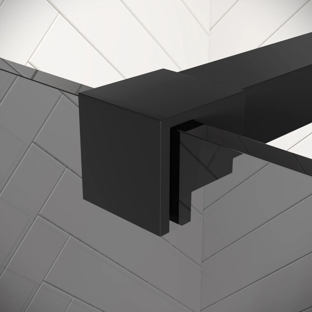 Badplaats Douchewand rizani 70 x 200 cm zwart – inloopdouche 8 mm 3181237 large