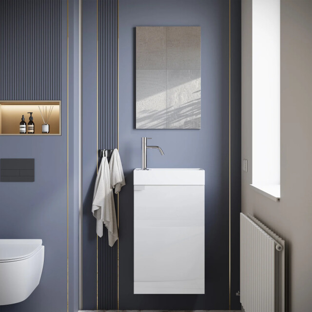 Badplaats Toiletmeubel apollo 40 x 22 cm hoogglans fonteinmeubel met 3249901 large
