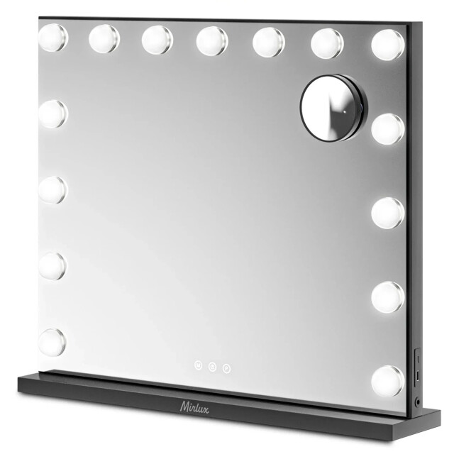 Mirlux Hollywood spiegel bluetooth speakers 58x48cm zwart pre-order 3083748 large