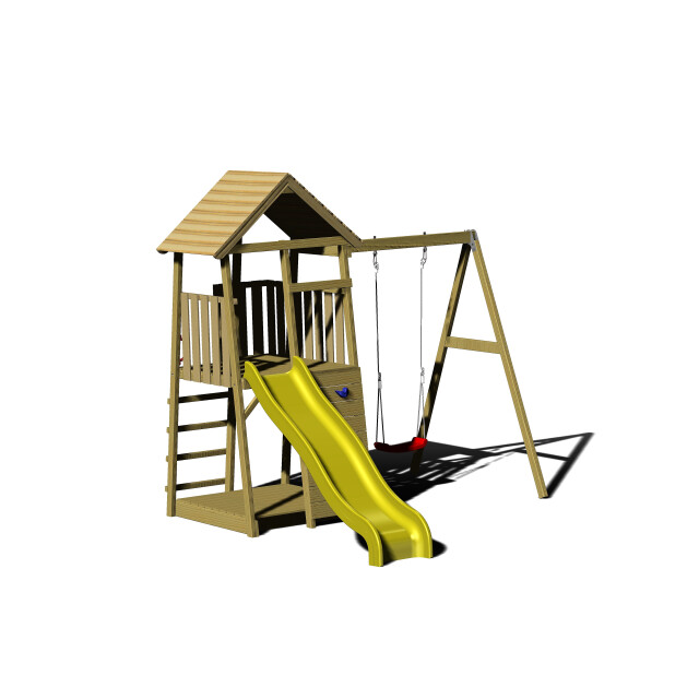 Wendi Toys Speelhuis bij met glijbaan wtj3 270x270x280 cm 3083707 large