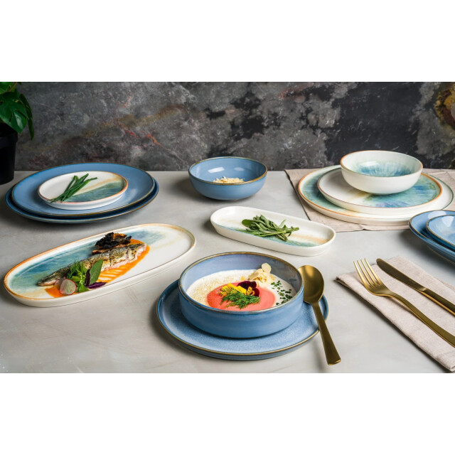 Bonna Serveerschaal sky hygge porselein 19x11 cm set van 2 3069614 large