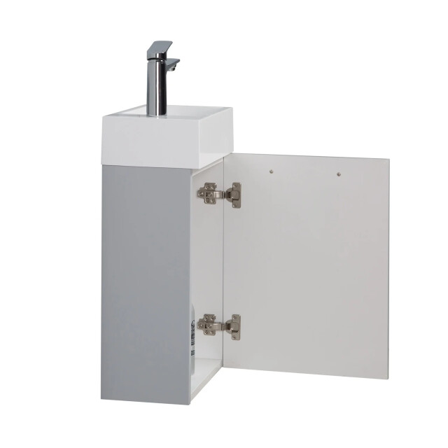 Badplaats Toiletmeubel athene 40 x 22 cm mat grijs fonteinmeubel met 3180995 large