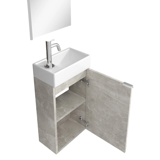 Badplaats Toiletmeubel apollo 40 x 22 cm beton fonteinmeubel met 3180978 large