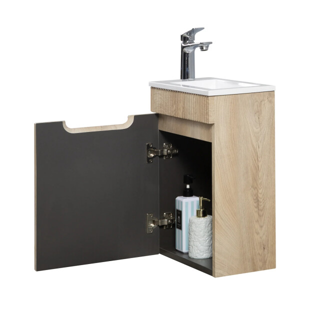 Badplaats Toiletmeubel thermis 40 x 22 cm licht fonteinmeubel met 3181029 large