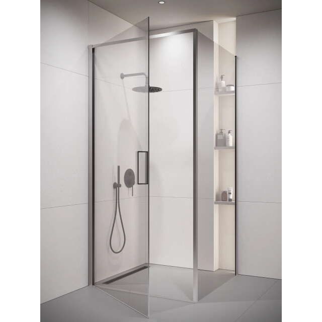 Badplaats Douchecabine alava 100 x 100 x 190 cm chroom douchewand met 3192180 large
