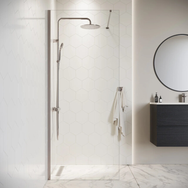 Badplaats Douchewand florida 60 x 200 cm chroom – inloopdouche 8 mm 3181253 large