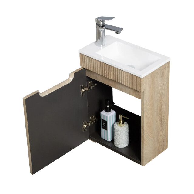 Badplaats Toiletmeubel thermis 40 x 22 cm licht fonteinmeubel met 3181029 large