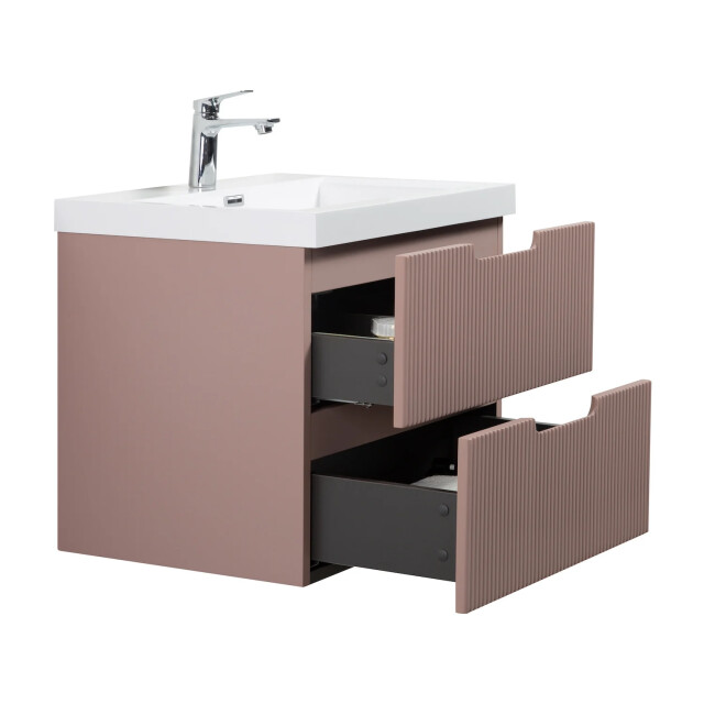 Badplaats Badkamermeubel set thermis 60cm - badmeubel met wastafel 3181099 large