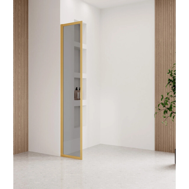 Badplaats Douchewand georgia 40 x 200 cm goud – inloopdouche 8 mm getint 3180957 large