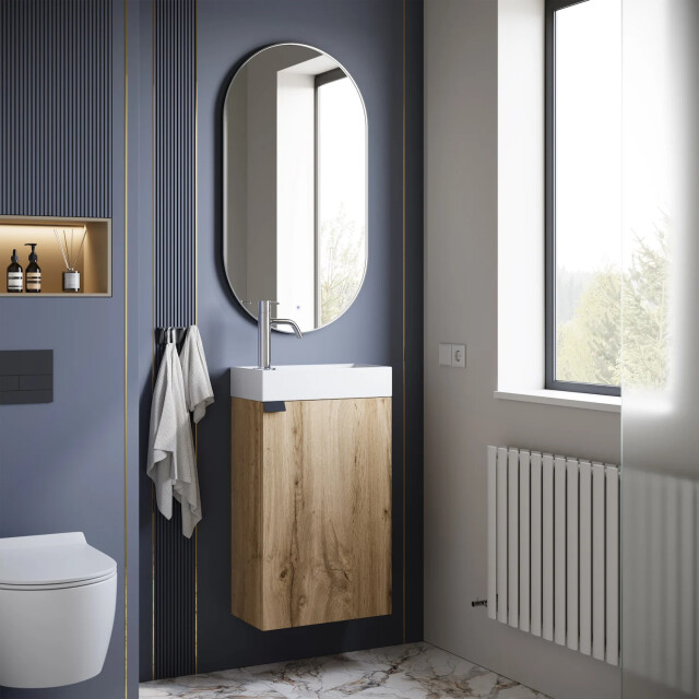Badplaats Toiletmeubel apollo 40 x 22 cm licht fonteinmeubel met 3180977 large