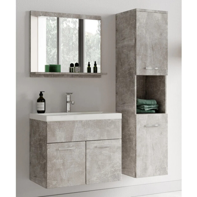 Badplaats Badkamermeubel montreal 60 x 35 cm – beton grijs – wastafel met 3181163 large