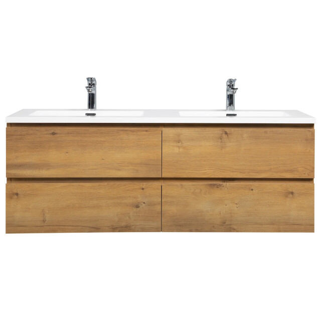 Badplaats Badkamermeubel set angela 140cm - badmeubel met wastafel 3181353 large