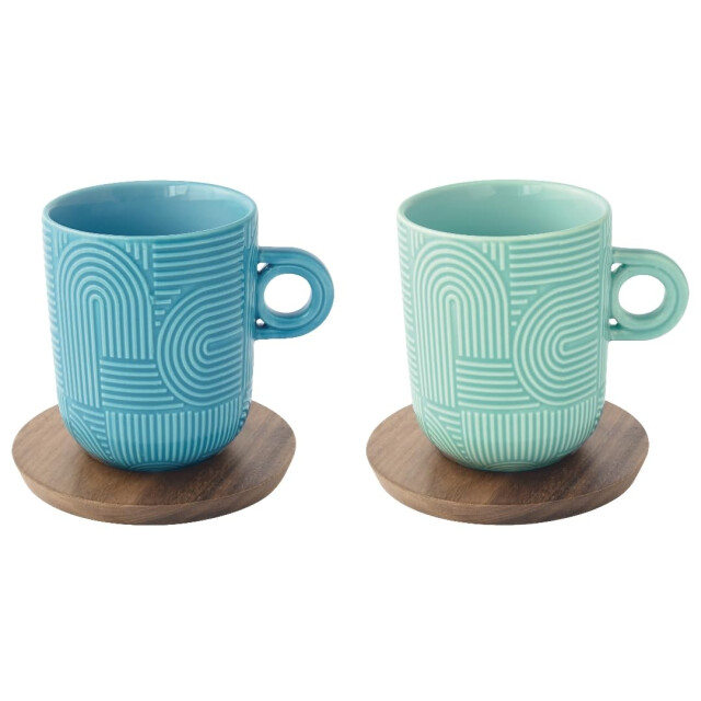 Easy Life Set/2 beker 35 cl + schotel acacia tlo1 3083862 large