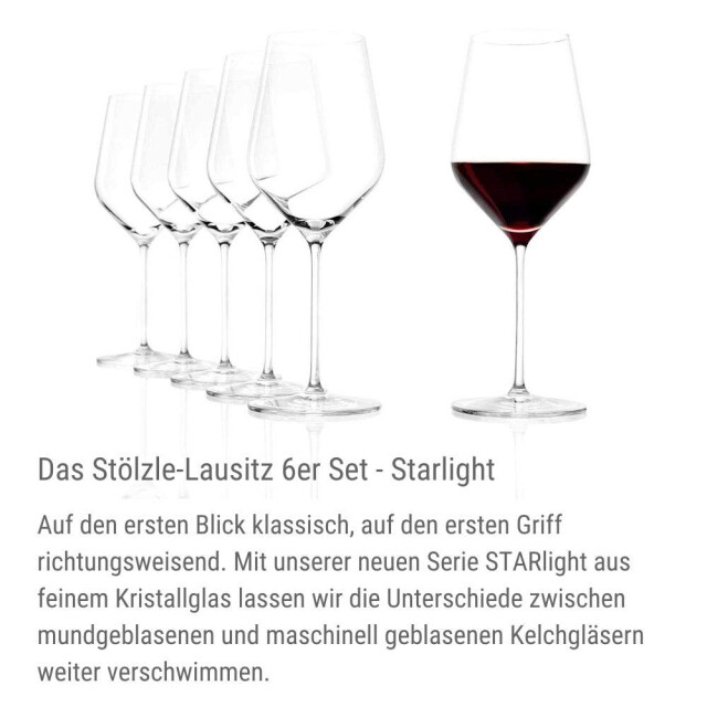Stölzle Set/6 rode wijn 51 cl starlight 3083923 large