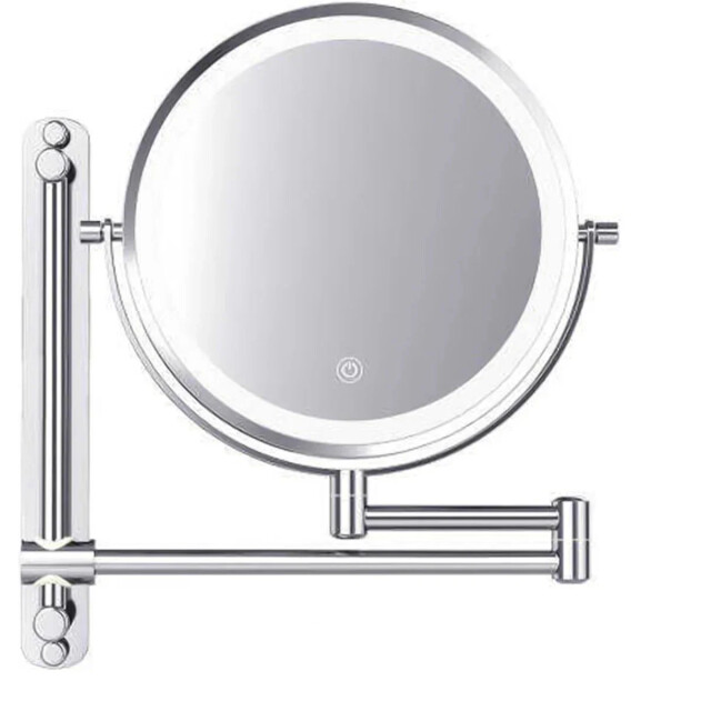 Mirlux Make-up spiegel oplaadbaar chroom 1-7x vergroting 3083718 large