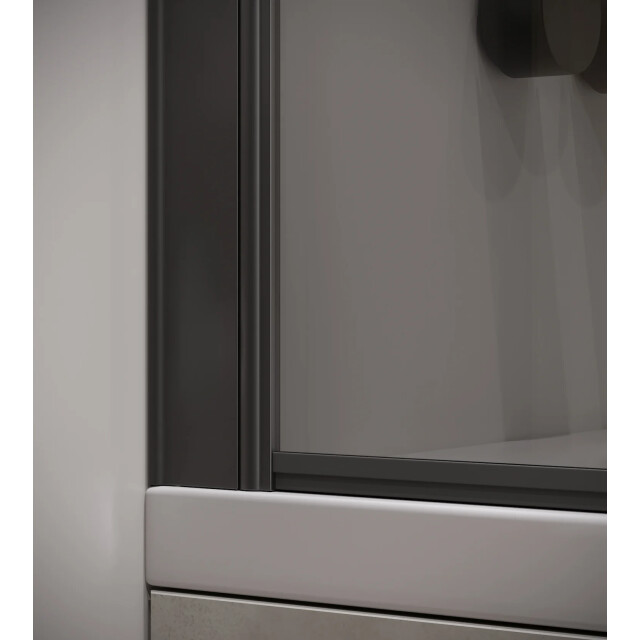 Badplaats Badwand torino 80 x 140 cm rookglas zwart badscherm draaibaar 5 3182074 large