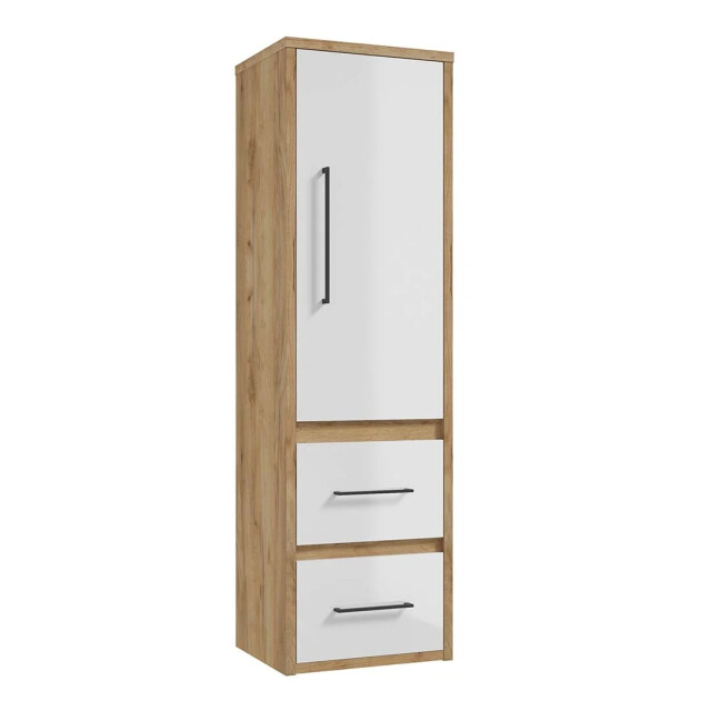Badplaats Badkamerkast elano 46 x 38 x 154 cm met hoogglans wit - 3180930 large