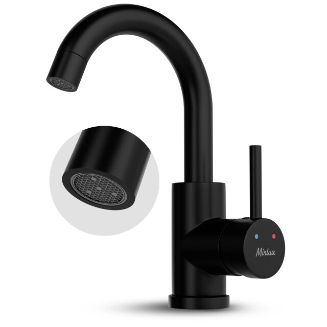 Mirlux Wastafelkraan wc zwart [thalia] 3083777 large