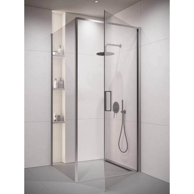 Badplaats Douchecabine alava 100 x 100 x 190 cm chroom douchewand met 3192180 large