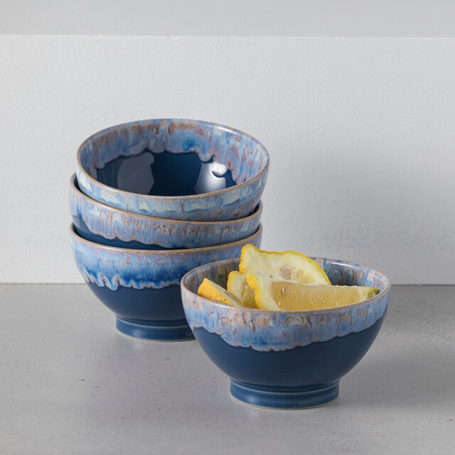 Costa Nova Set/4 latte bowls 15 cm denim blauw 3083915 large