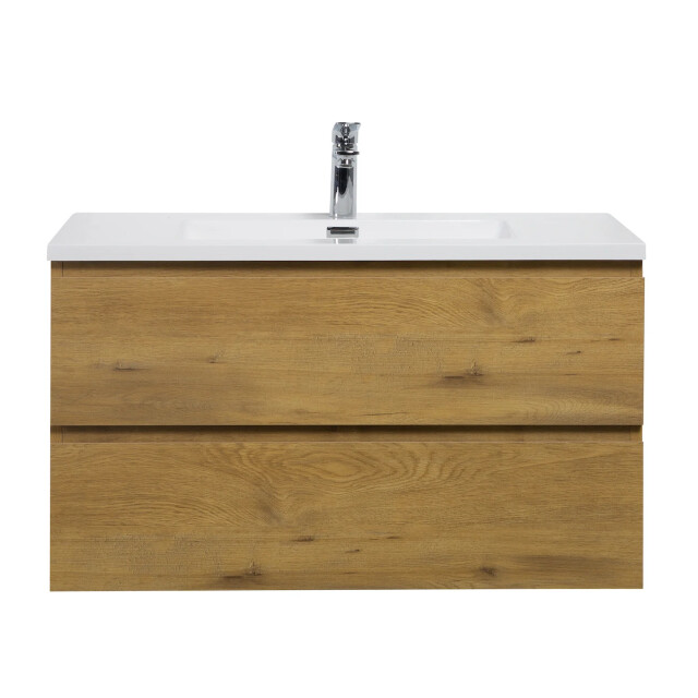 Badplaats Badkamermeubel set angela 90 cm - badmeubel met wastafel 3193351 large