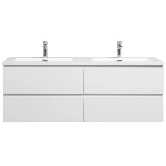 Badplaats Badkamermeubel set angela 140cm hoogglans badmeubel met 3244665 large