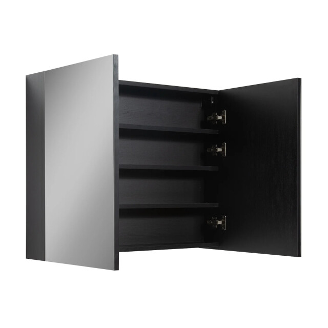 Badplaats Badkamerkast cuba 90 x 16 x 70 cm zwart spiegelkast badkamer 3181307 large