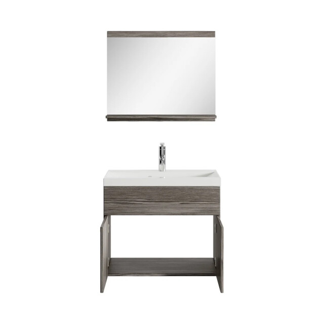 Badplaats Badkamermeubel montreal set 02 60 x 35 cm grijs badmeubel 3181407 large