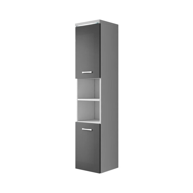 Badplaats Badkamerkast paso 35 x 35 x 160 cm grijs hoogglans hangende 3181280 large