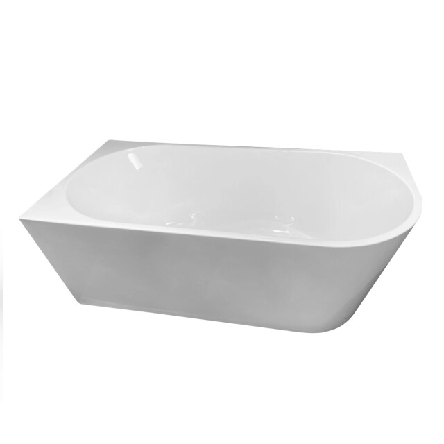 Badplaats Ligbad isia 170 x 80 x 58 cm half vrijstaand bad hoogglans wit - 3181086 large