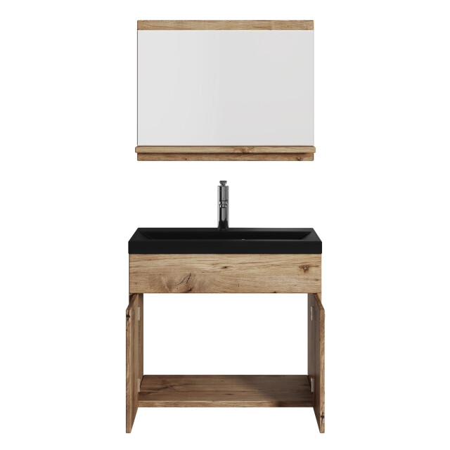 Badplaats Badkamermeubel montreal set 02 60 x 35 cm kastanje badmeubel 3181157 large
