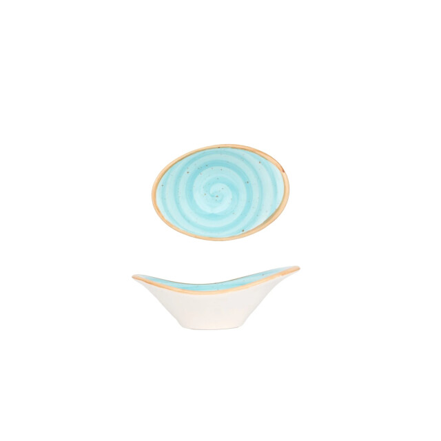 Bonna Serveerschaal aqua porselein 10 cm (45cc) set van 2 3069465 large