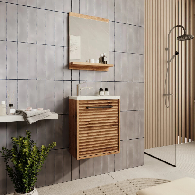 Badplaats Toiletmeubel etna 40 x 22 cm - fonteinmeubel met wastafel en 3180961 large
