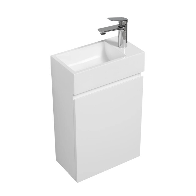 Badplaats Toiletmeubel angela 40 x 22 cm mat fonteinmeubel met wastafel 3181350 large