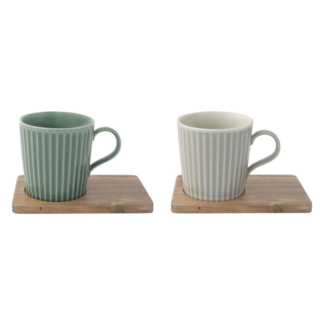 Easy Life Set/2 beker 38 cl + schotel acacia tbr4 3083855 large